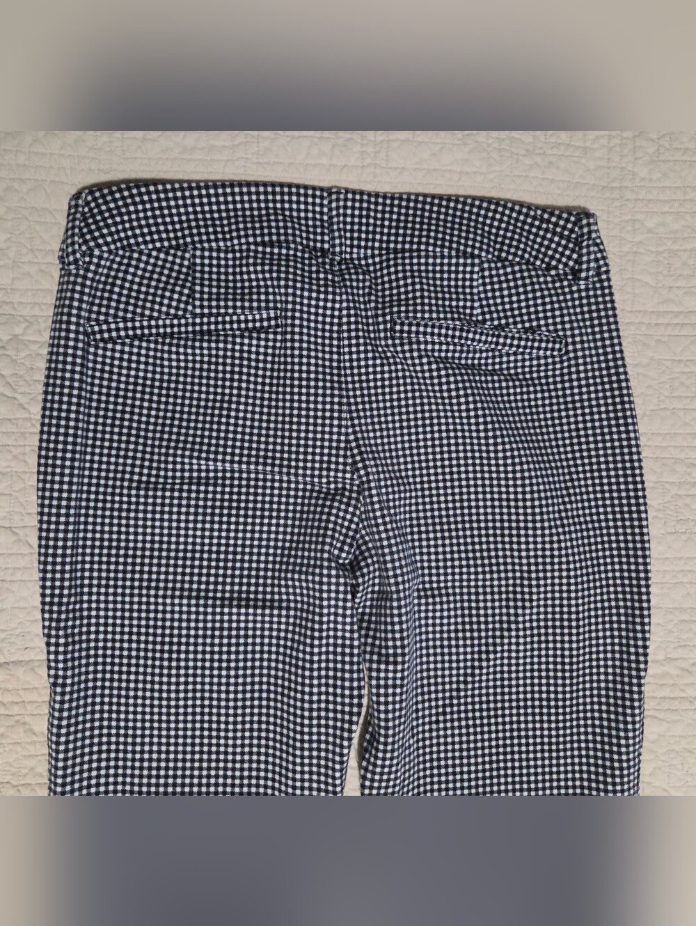 Old Navy Pixie Mid-rise Gingham Skinny Ankle Pants Womans Sz 4reg - Picture 4 of 9